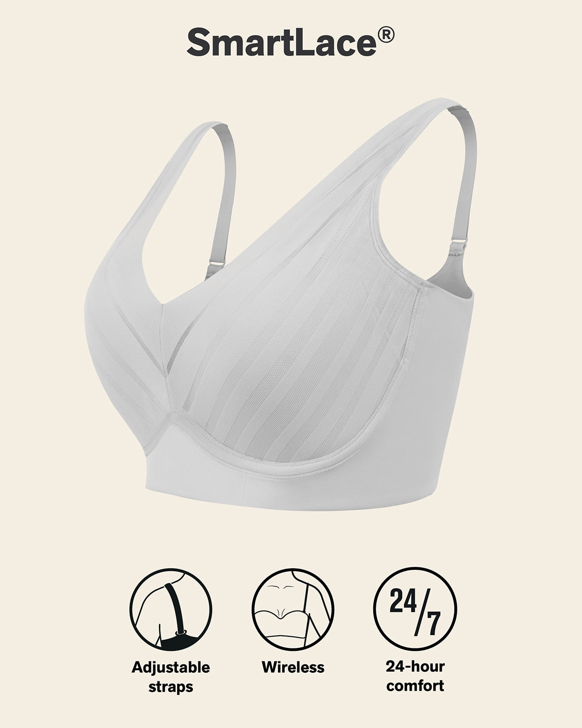 Lace Wireless Support Bra
