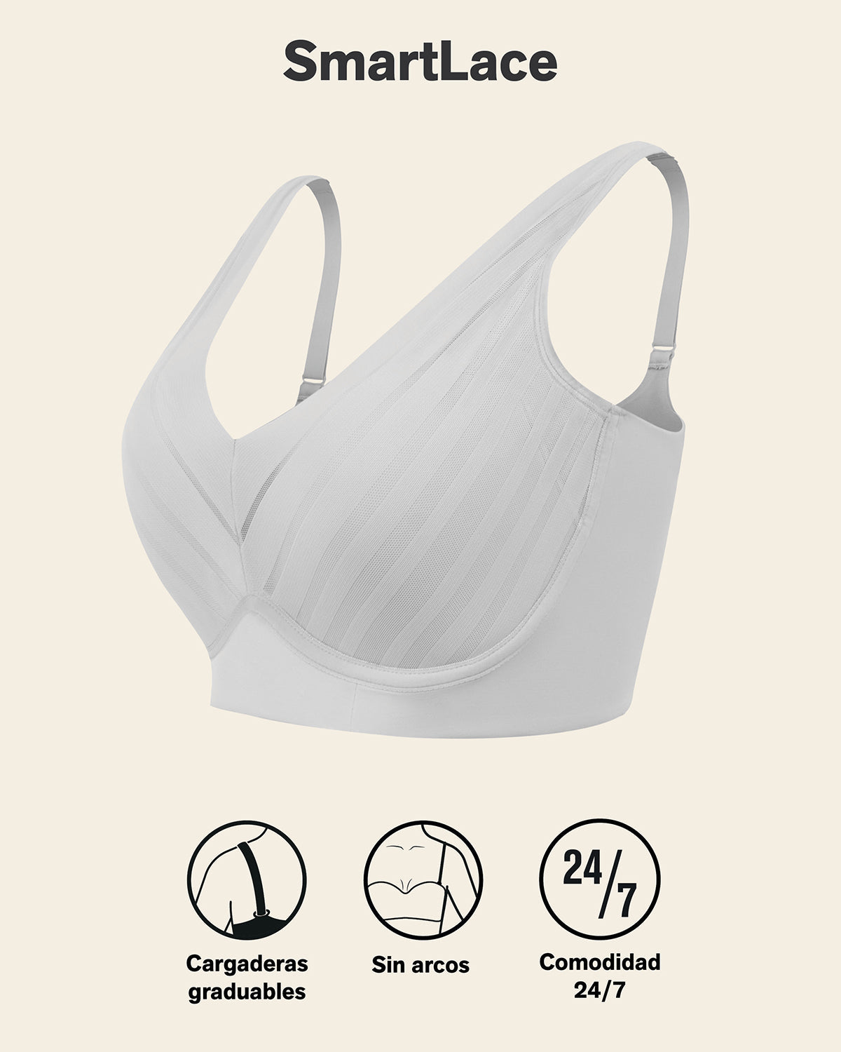 Lace Wireless Support Bra