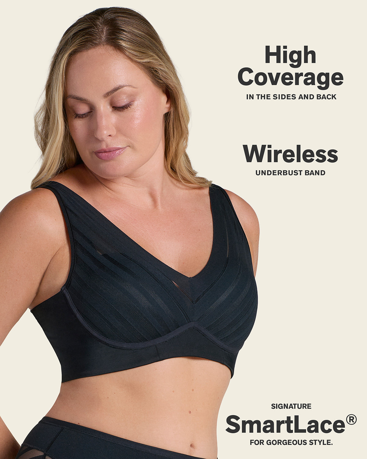 Lace Wireless Support Bra