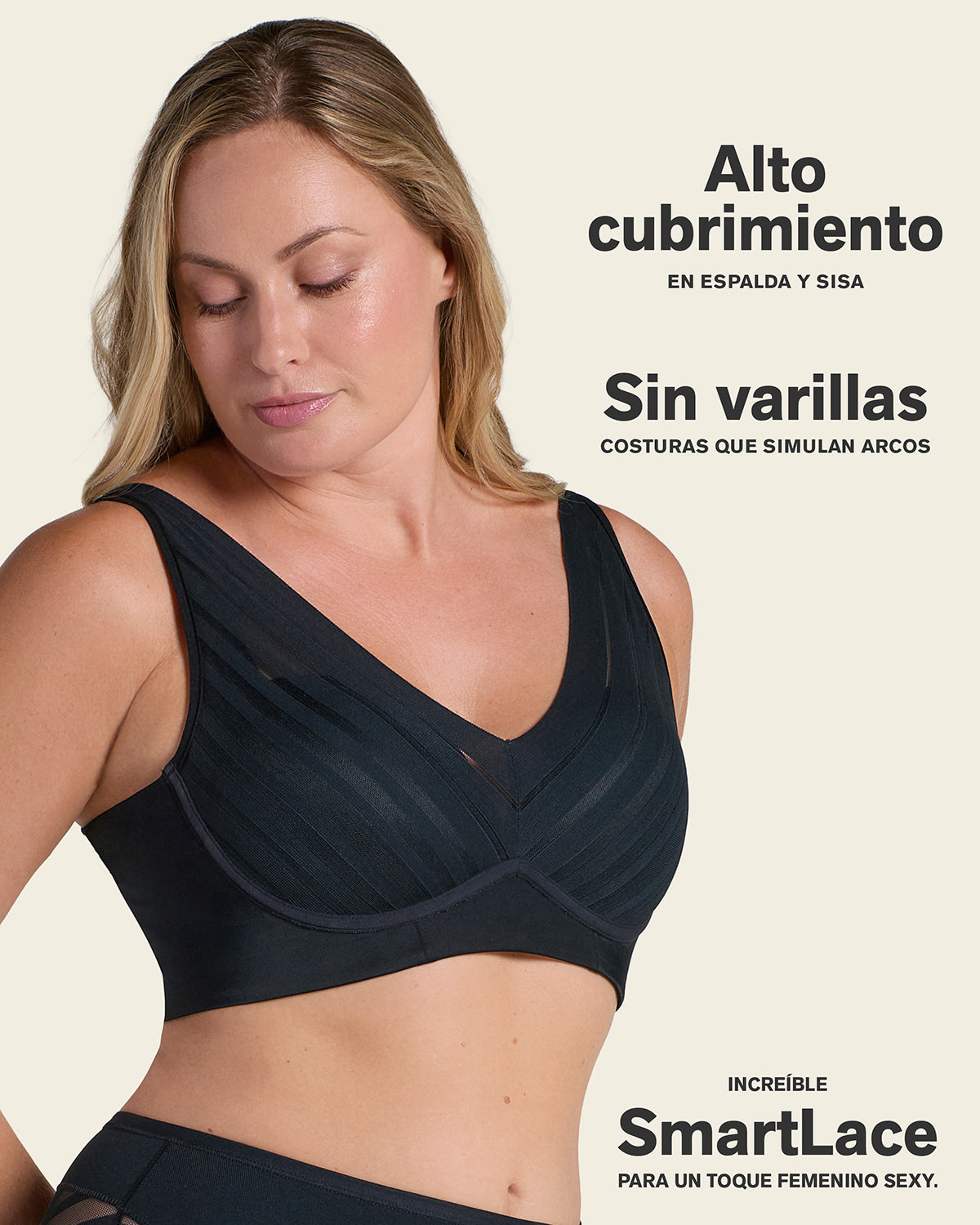 Lace Wireless Support Bra