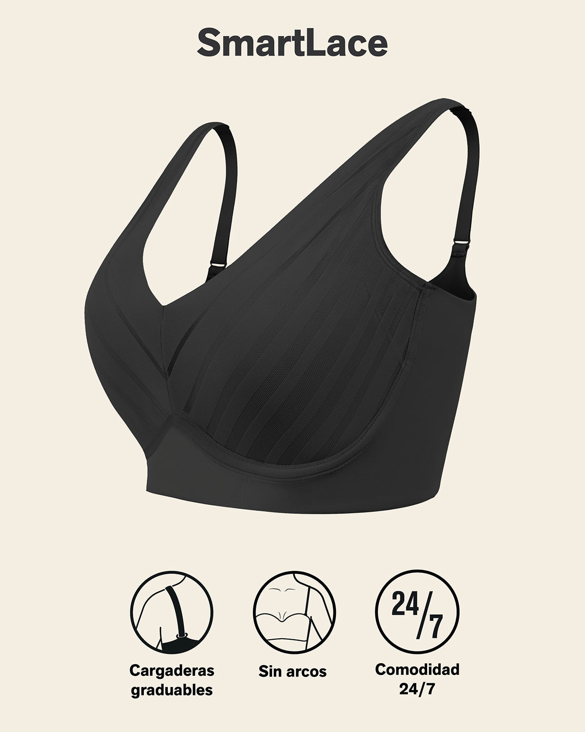 Lace Wireless Support Bra